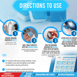 12 Pastillas CLeanwash Pro™ – Tabletas Desinfectantes para todo tipo Lavadora con Efecto Limpieza y regeneración total