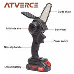 Cut Pro -  Mini Motosierra Eléctrica Inalámbrica 🏡  para Podar - Cortar
